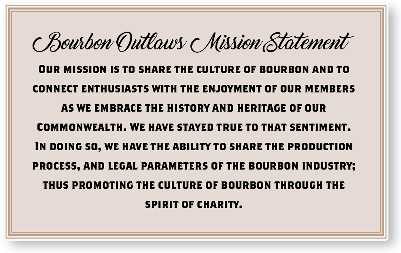 mission bourbon outlaws